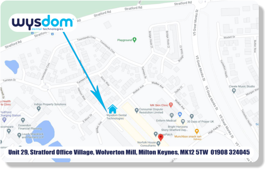 Wysdom Dental office location map